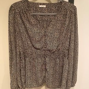Pleione Leopard Blouse - GREAT FOR WORK